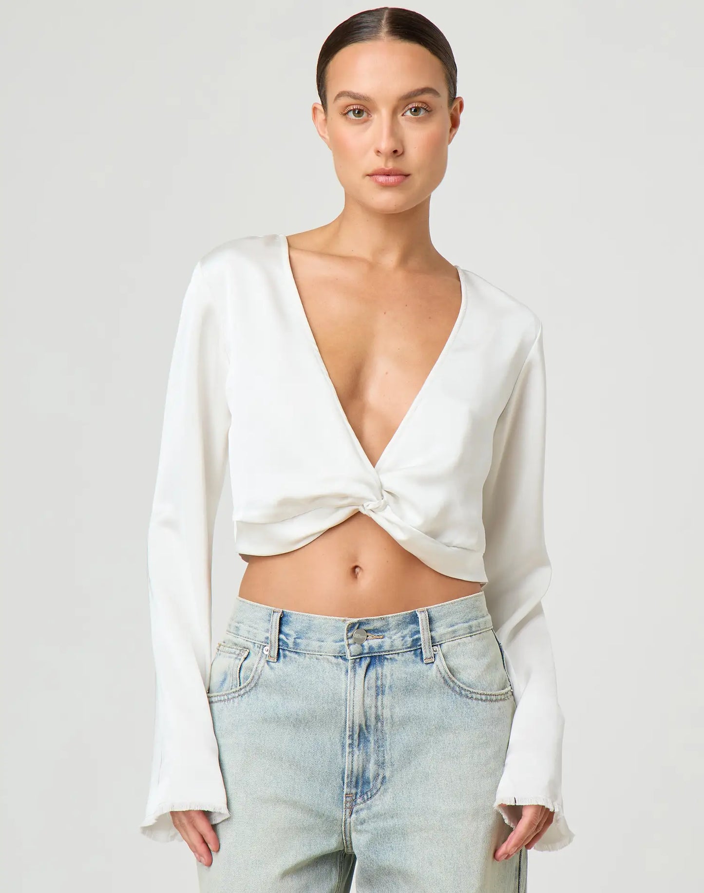 Molly King x Glassons Wrap Blouse - size 6