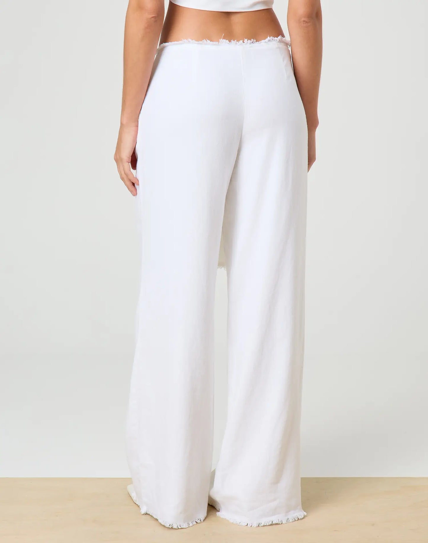 Glassons x Molly King White Linen Pants