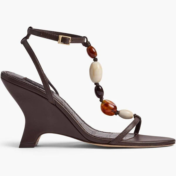 Witchery Women's Brown Espadrilles Giselle Wedge, size 38