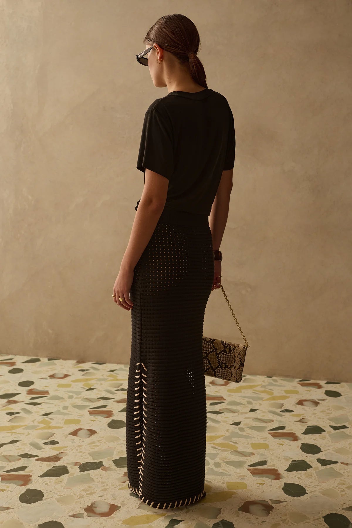 Sancia Jelena Knit Skirt - Ebony, size S