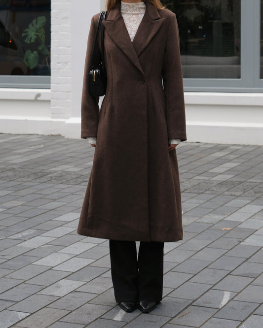 Esmaee Eternal Coat - Chocolate, size XS
