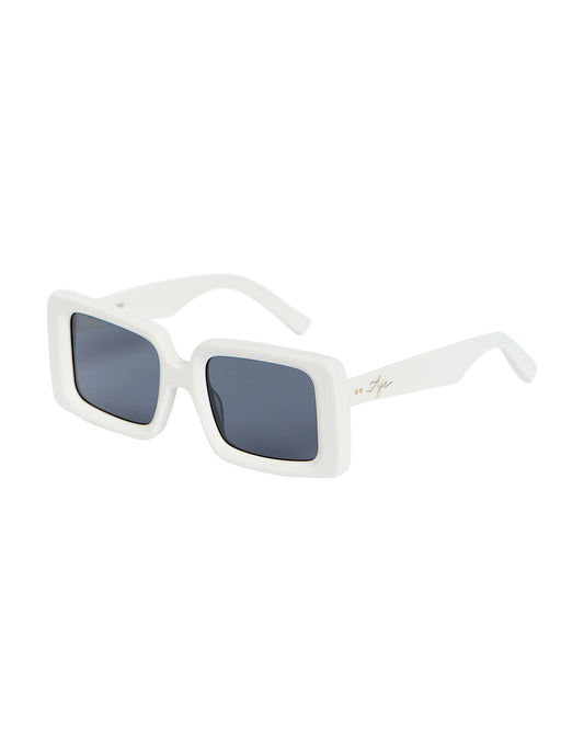 Local Supply AJE X LOCAL SUPPLY THE SQUARE WHITE SUNGLASSES
