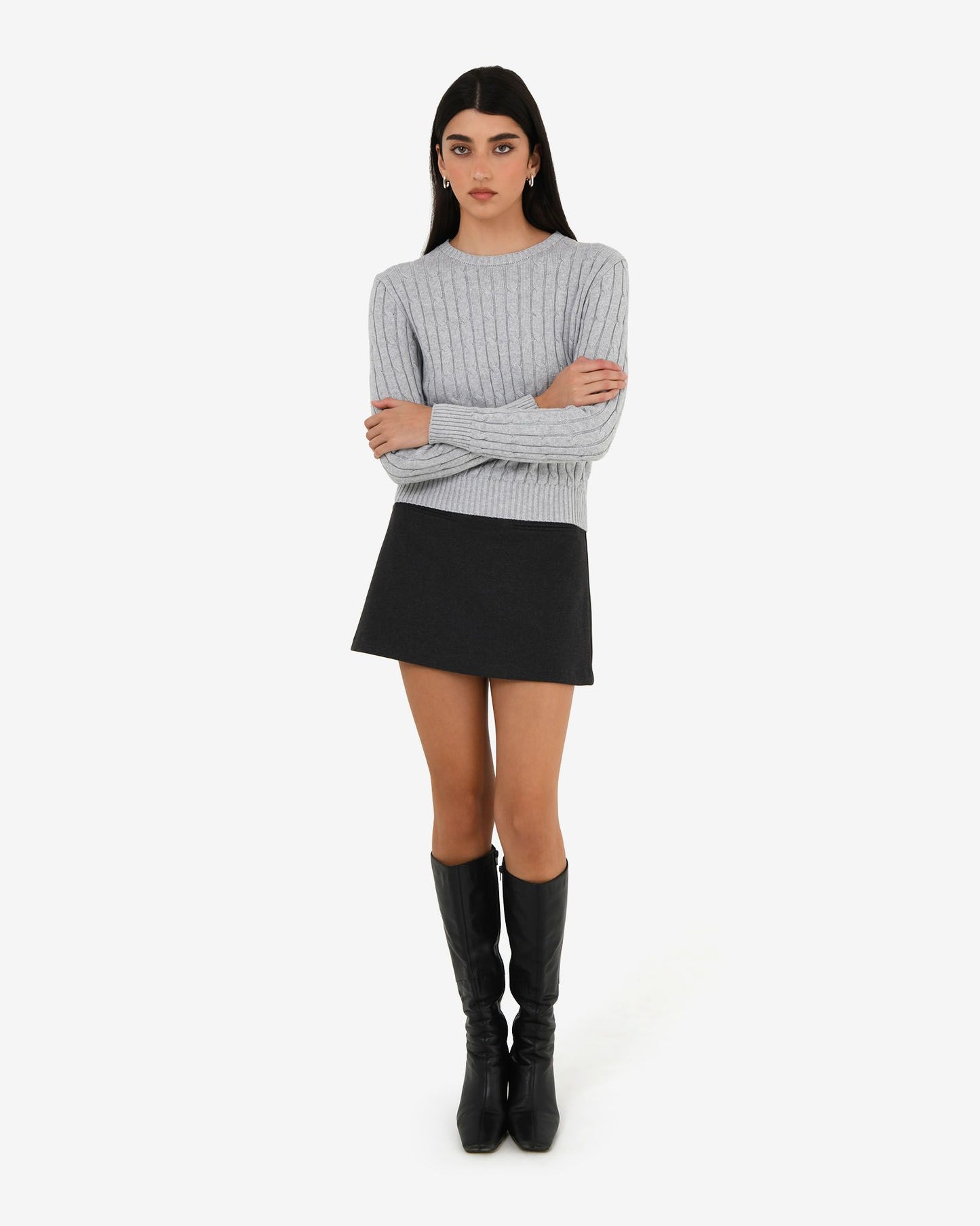 Forcast Juanita Cotton Cable Knit, size S