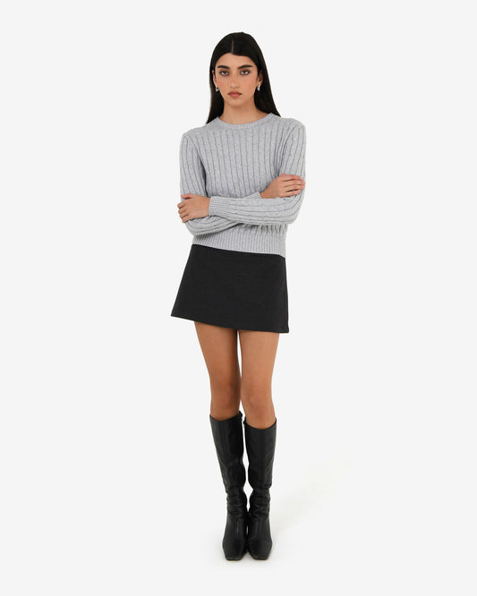 Forcast Juanita Cotton Cable Knit, size S