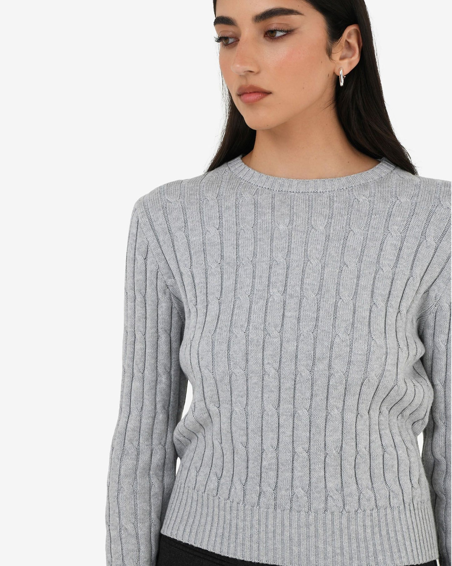 Forcast Juanita Cotton Cable Knit, size S