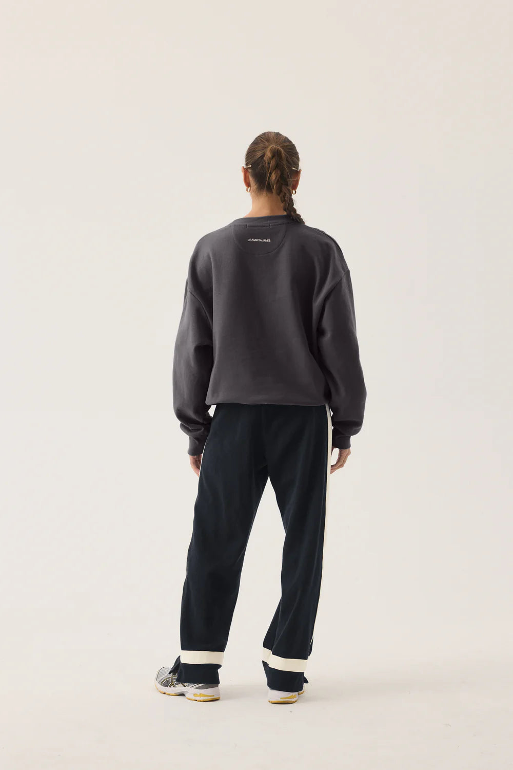 Araminta James Sweatshirt Washed Black, size XS