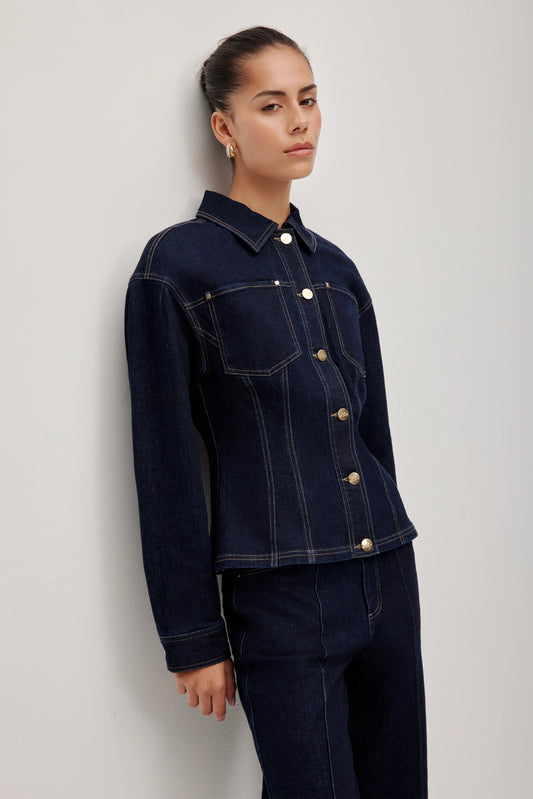 Aje Studio Marcelline Denim Jacket Size 6