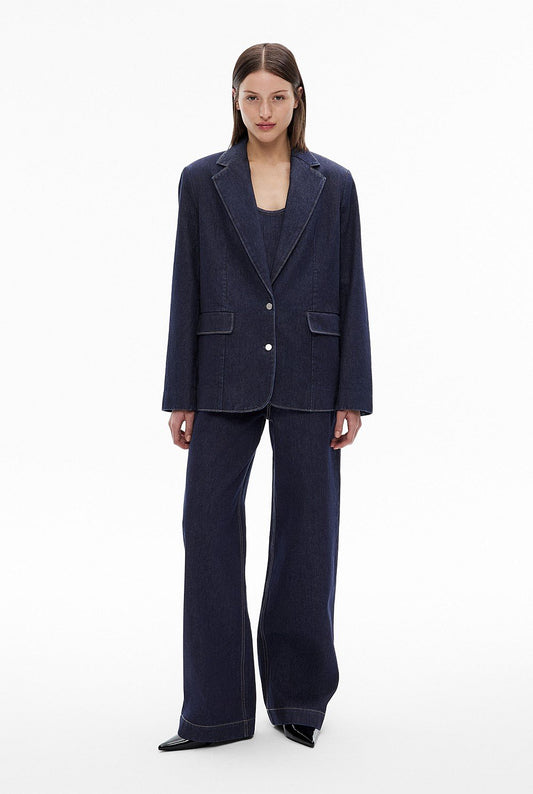 Witchery Dark Denim Blazer - Size 6