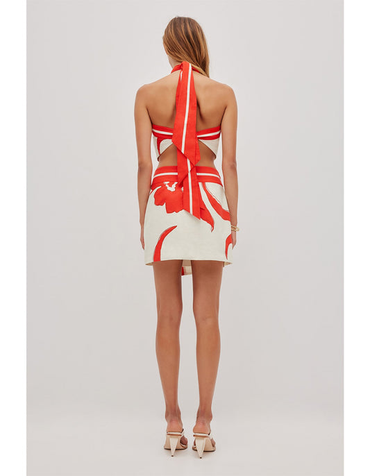 Aje Studio Mireya Wrap Mini Skirt - size 6