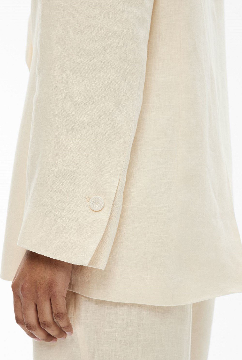 Witchery Lemon Butter Linen suit (3 piece set), size 6