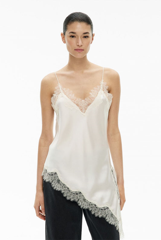 Witchery Satin lace Singlet Size 6