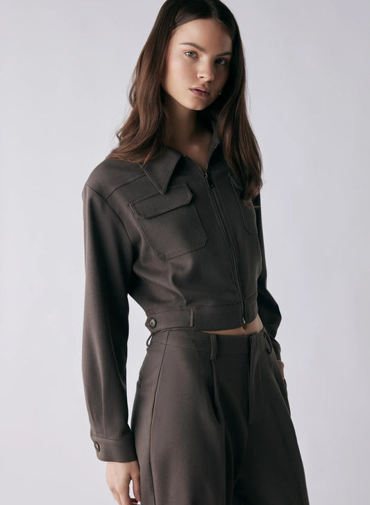 Esmaee Bourbon Jacket - Chocolate, size s