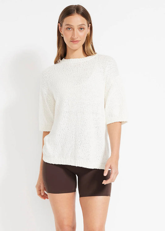 Nimble Summer Boucle Knit Tee, size S