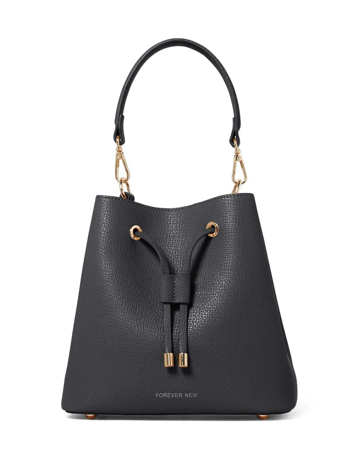 Forever New Shae Small Bucket Bag, black