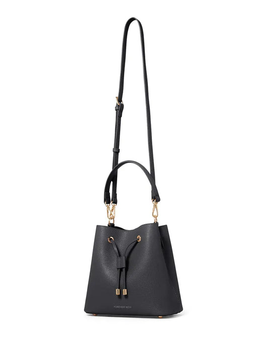 Forever New Shae Small Bucket Bag, black