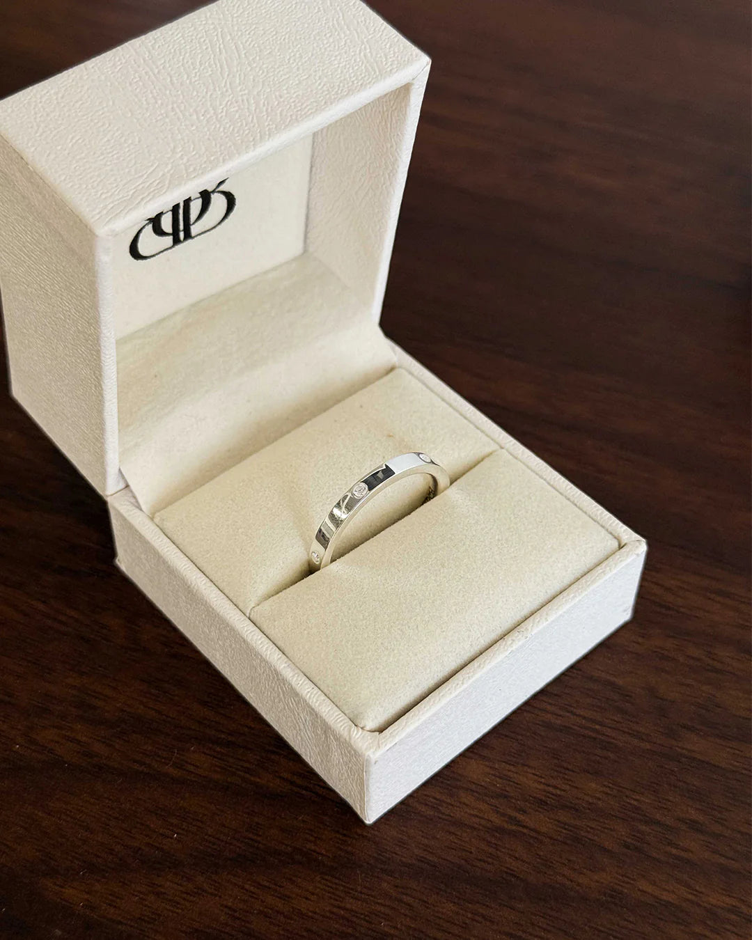 Bare Jewellry Blanca Ring Thin - Bright Silver S