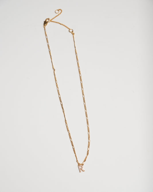 Gold 'R' Necklace