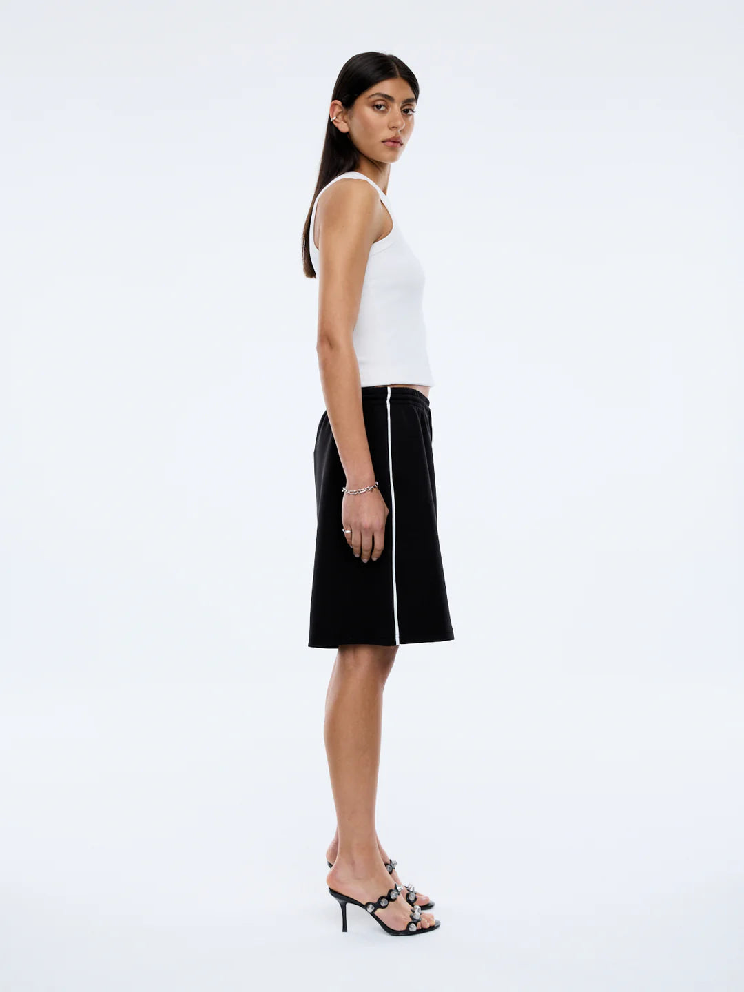 Ena Pelly Sarah Track Short - Black, size 6