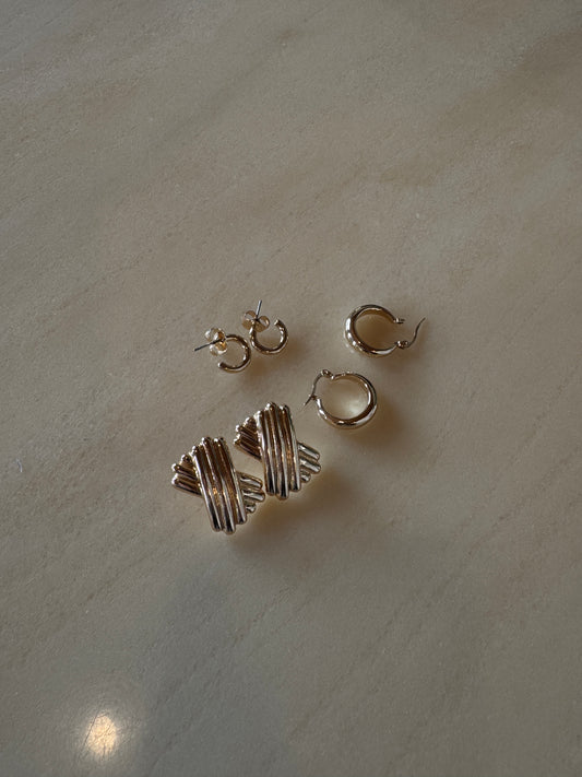Earrings set (3 pairs)