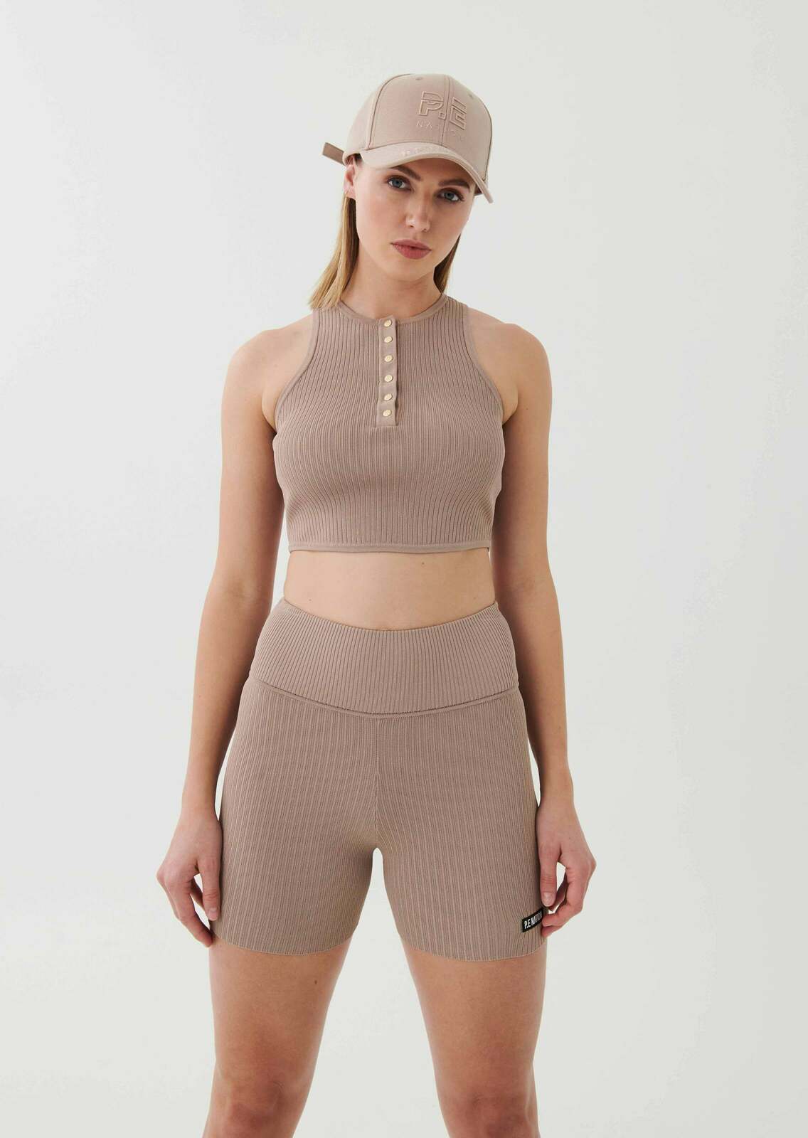 P.E NATION Downswing ribbed stretch-knit tank top, Size S