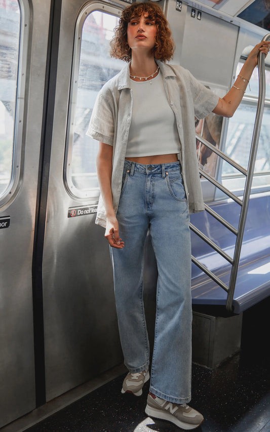 Dricopper SEVILLE STRAIGHT LEG BLUE JEANS, size 25