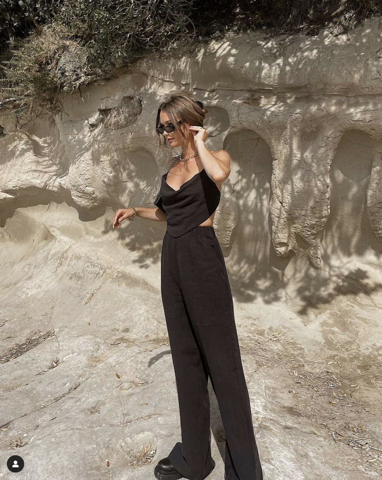 Natalie Rolt Virgo Crop and matching Dakota pants, size 1 (small 6)