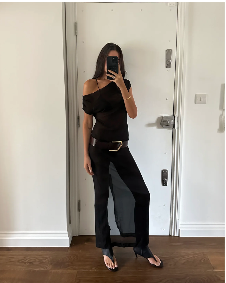 Noah Street Style Belt in plum, size S