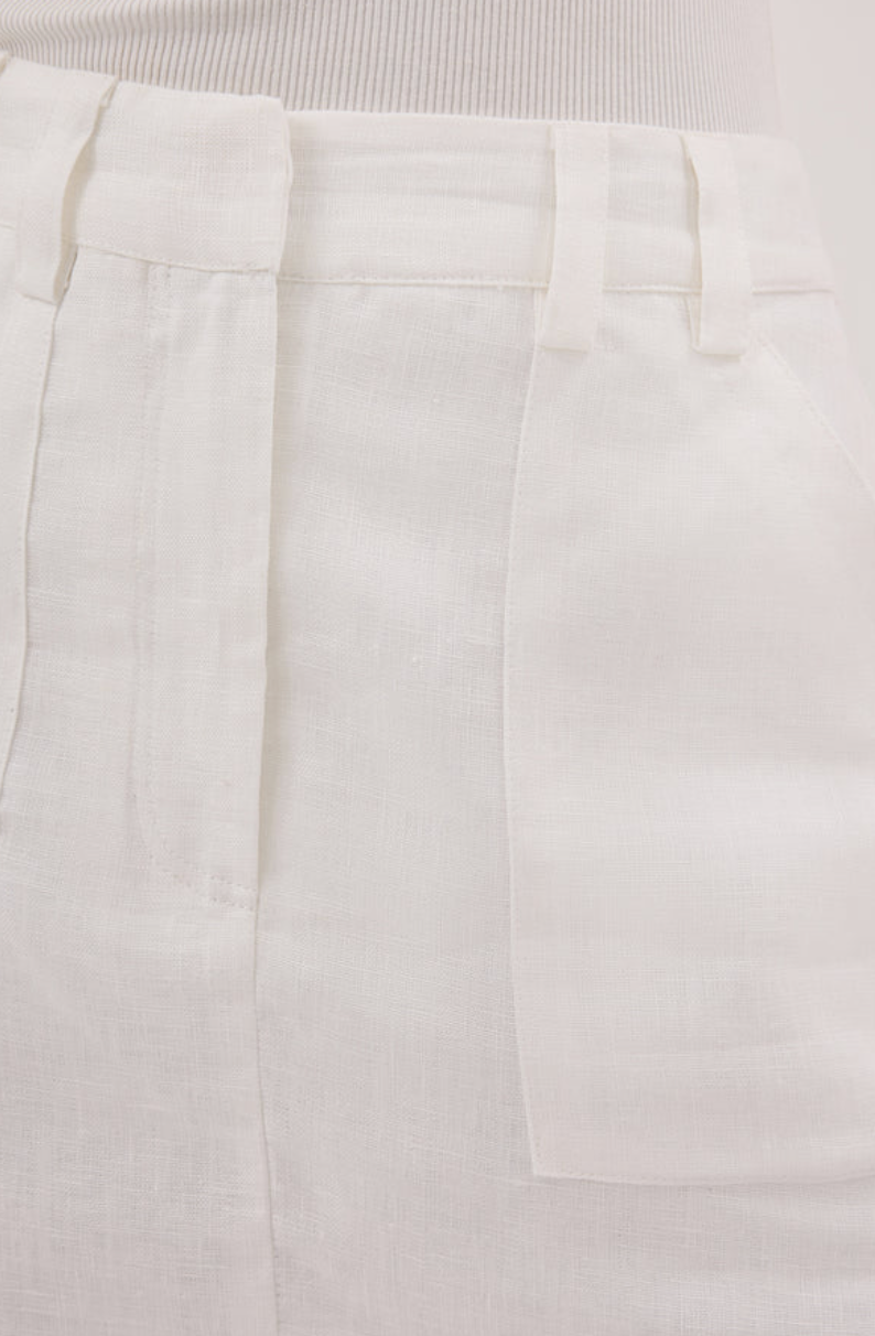 Dissh Eva Off White Linen Skort, size 6