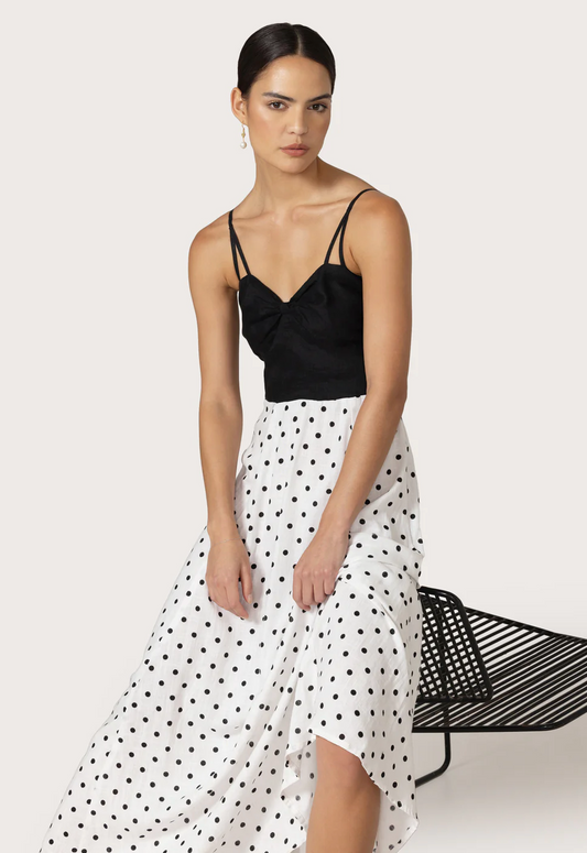 Lusana Meagen Maxi Dress - Margot Spot, size S