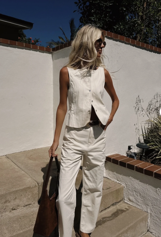 Sancia Brixlynn Pants - Light Cream, size XS (mark pictured)