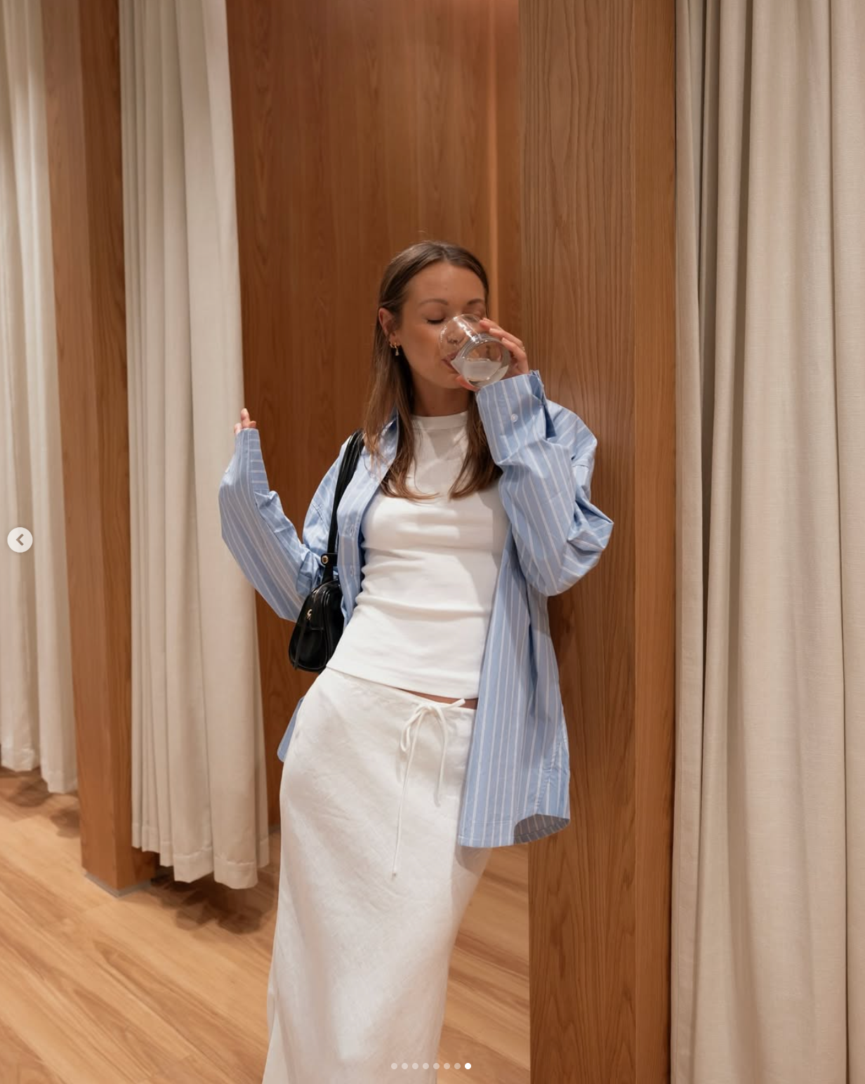 Nude Lucy Amani Linen Skirt - White, size XS