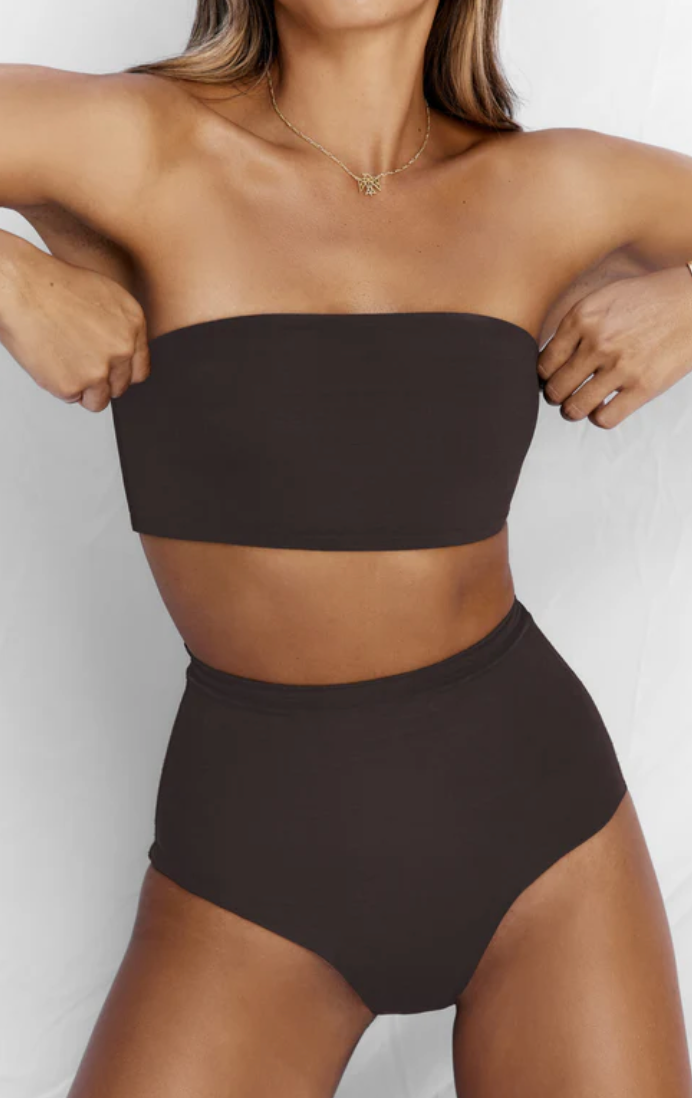 All Things Golden Basic Bloomers - Espresso Mesh, size XS