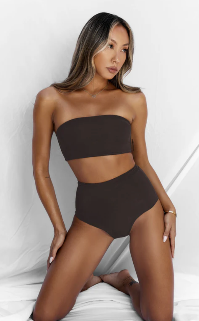All Things Golden Basic Bloomers - Espresso Mesh, size XS