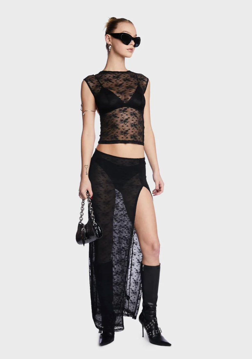 Lioness Uno Sheer Maxi Skirt - size XS