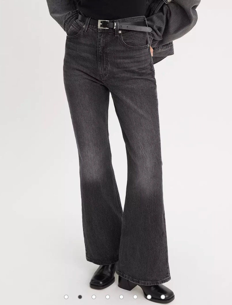 Levi's® Premium 70'S High Flare Women's Jeans - Black, size 24