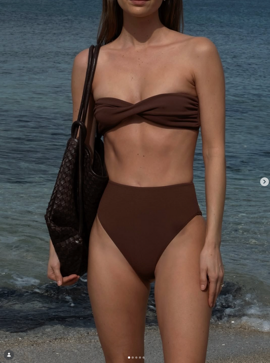TJ Swim Fallon Bottoms - Cappuccino, size XS