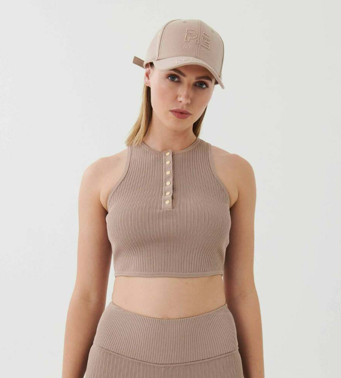 P.E NATION Downswing ribbed stretch-knit tank top, Size S