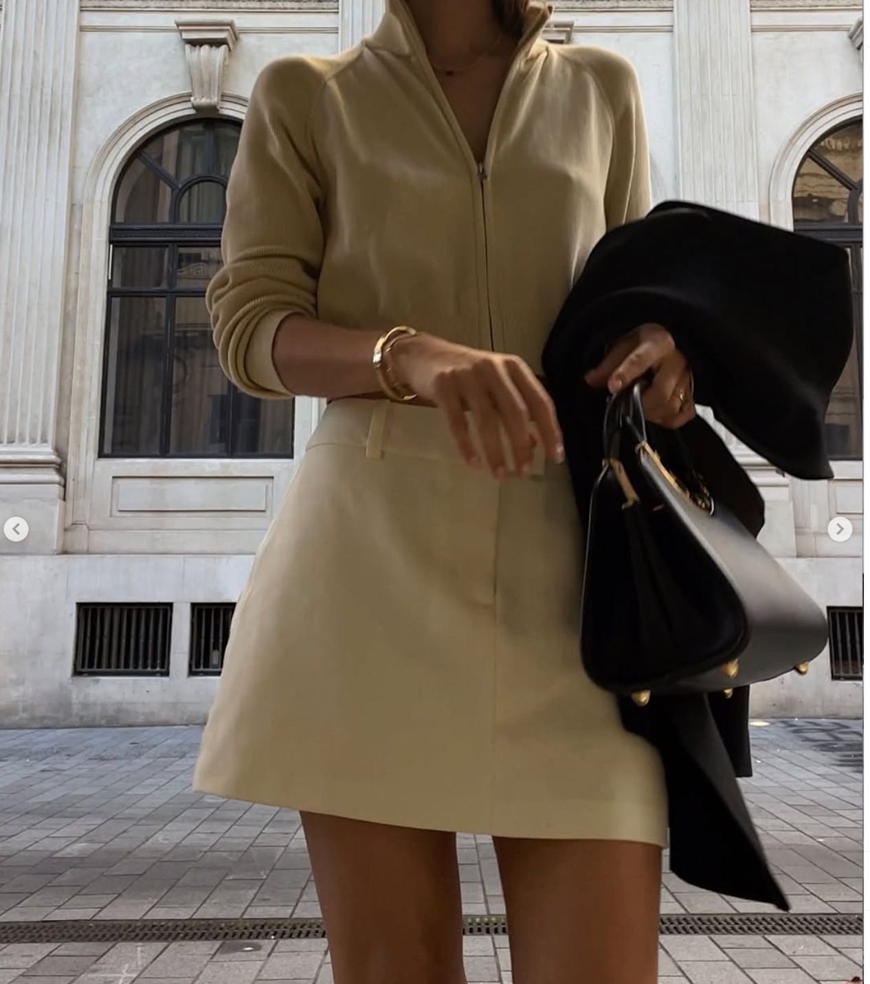 Venroy Butter Yellow skirt S