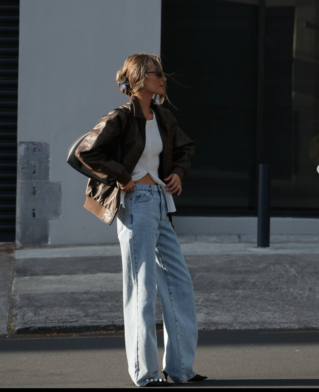 Glassons Oversized Faux Leather Jacket XS