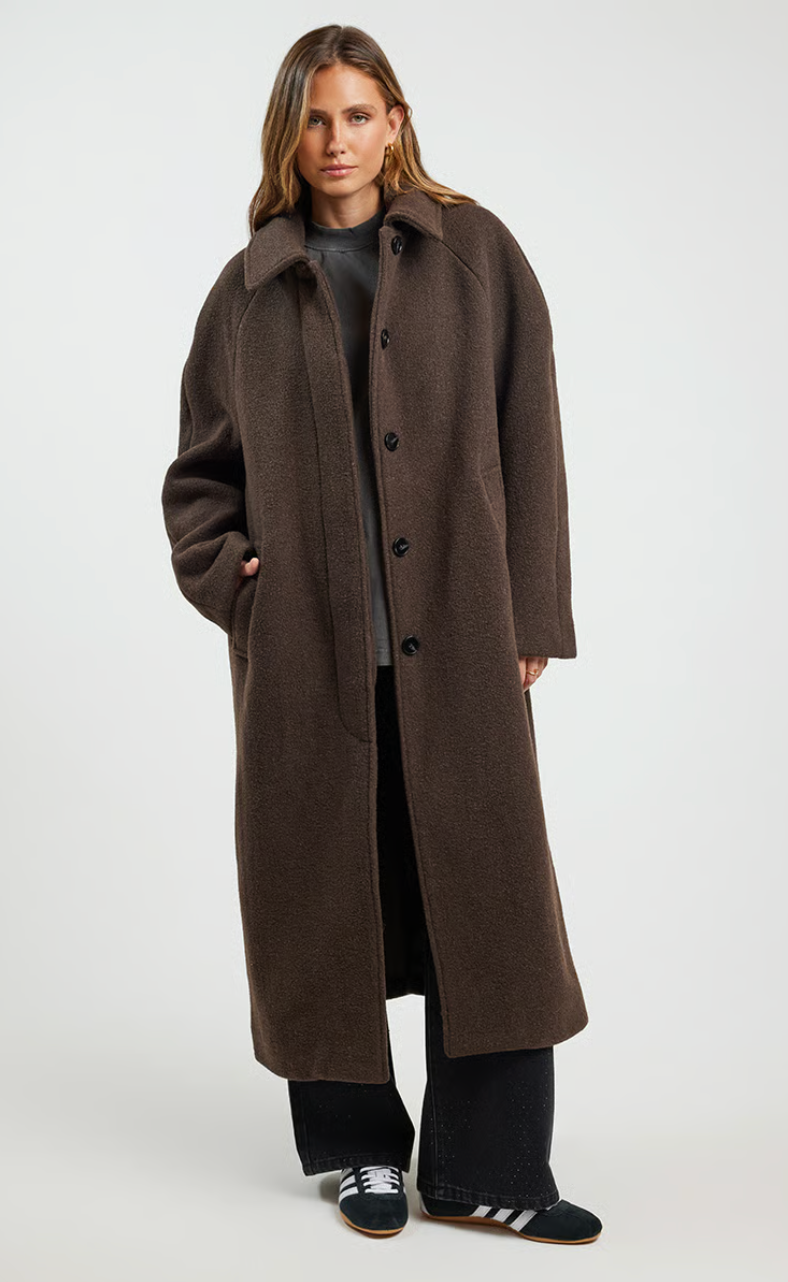 Ena Pelly Cleo Wool Blend Coat, size 6