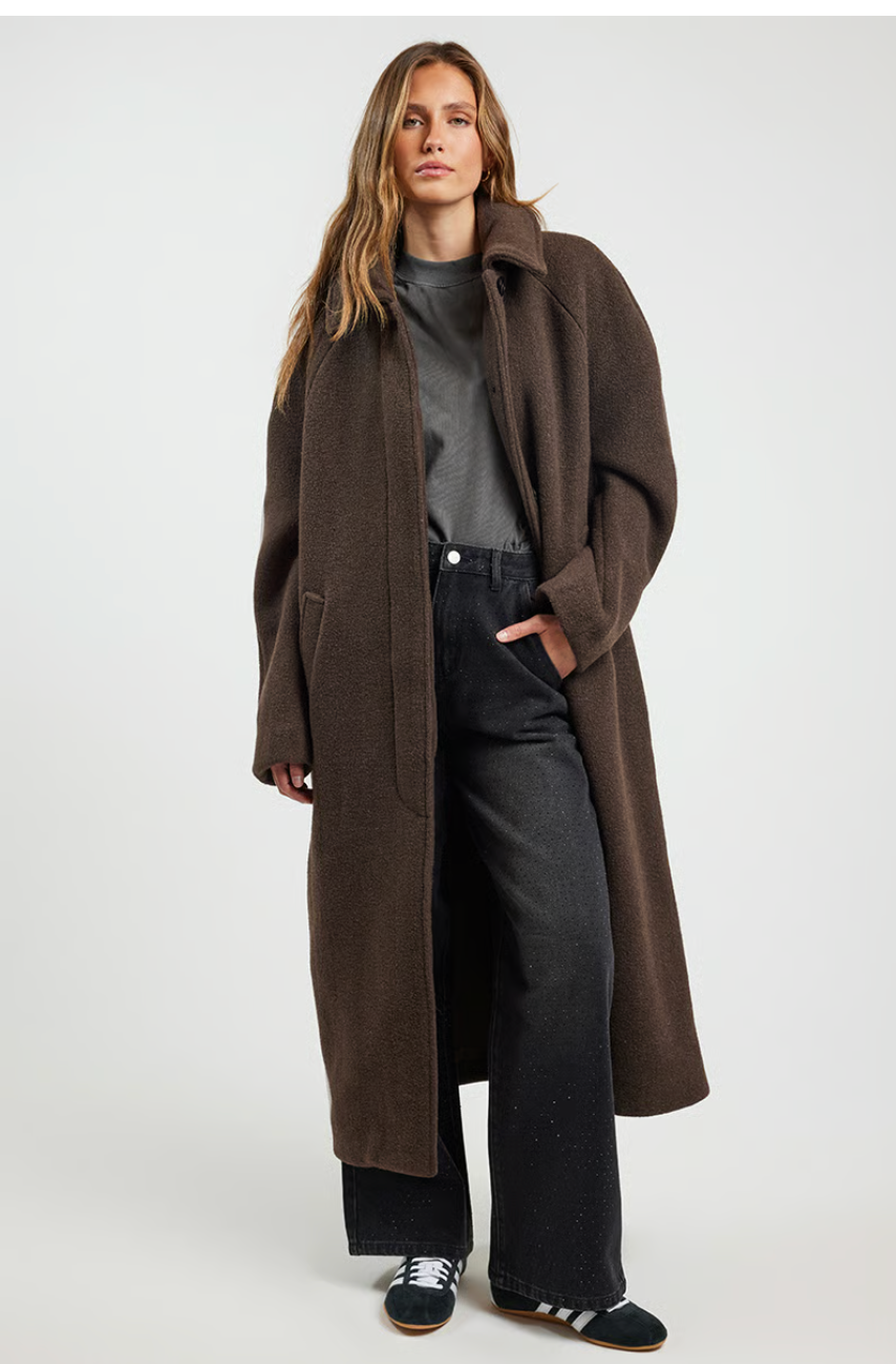 Ena Pelly Cleo Wool Blend Coat, size 6