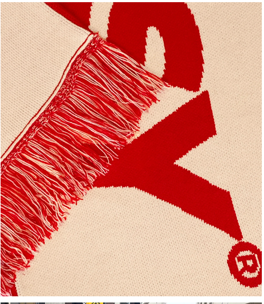 SORRYIMBUSY - Red/Beige scarf