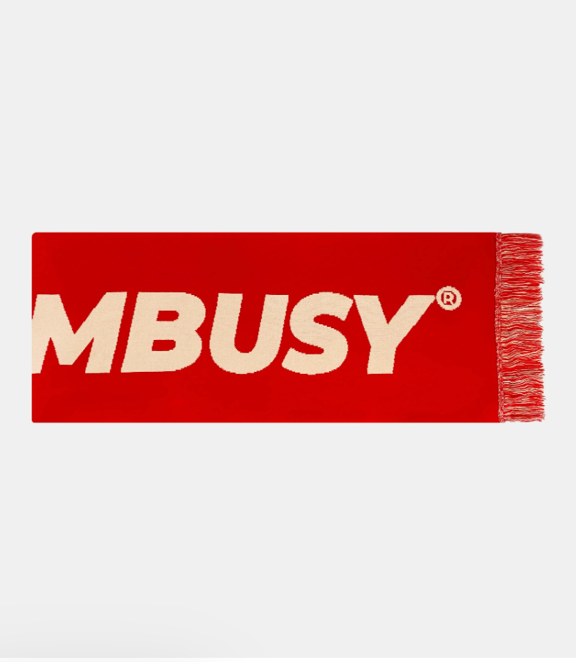 SORRYIMBUSY - Red/Beige scarf