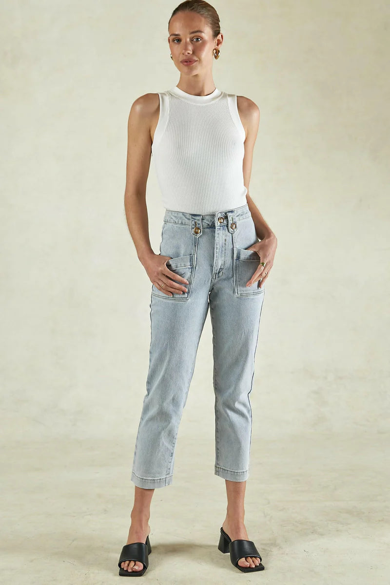 Dricoper Joey White Top, size S