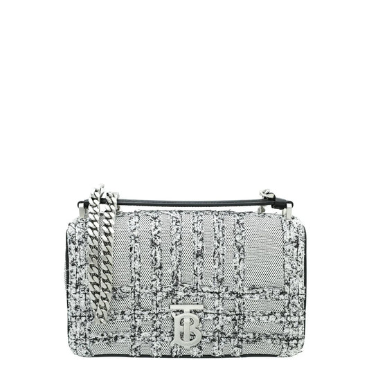 Burberry Bicolor Tweed TB Lola Small Bag
