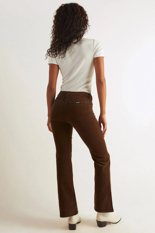 Rollas Dallas Low Bootcut - Brown Cord - Size 24
