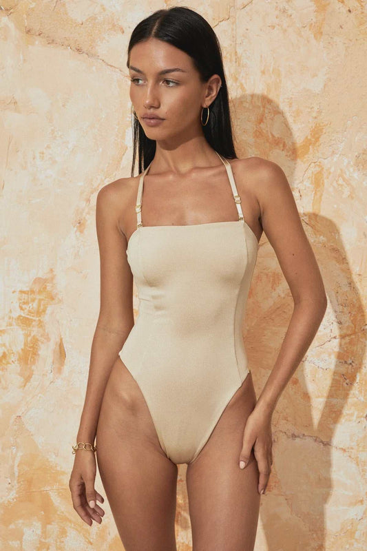 Flook Ella Bodysuit Gold, size XS