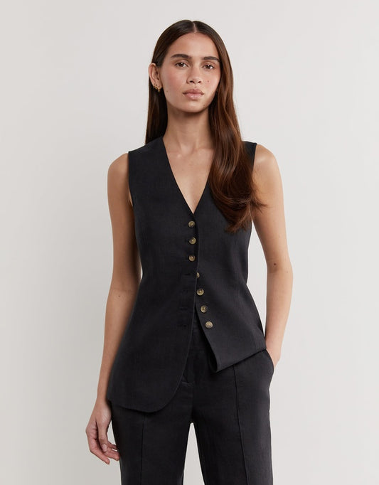 JAG Kayla Linen Vest, size 6