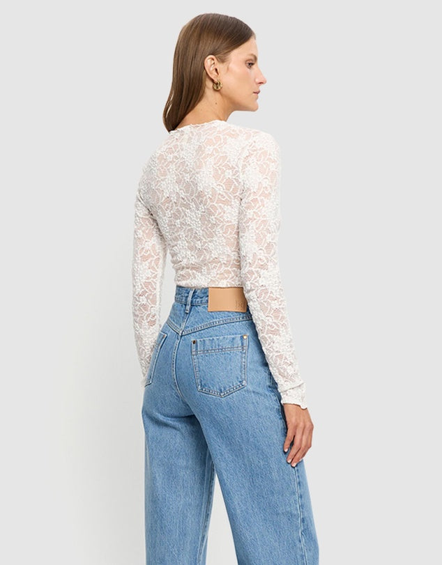 KIVARI Victoria Lace Top Size 6