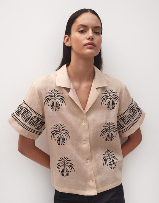 Morrison Kalea Linen SS Shirt, size 0-1 (6-8)